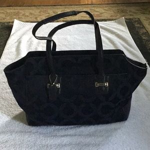 Coach Signature Navy Handbag